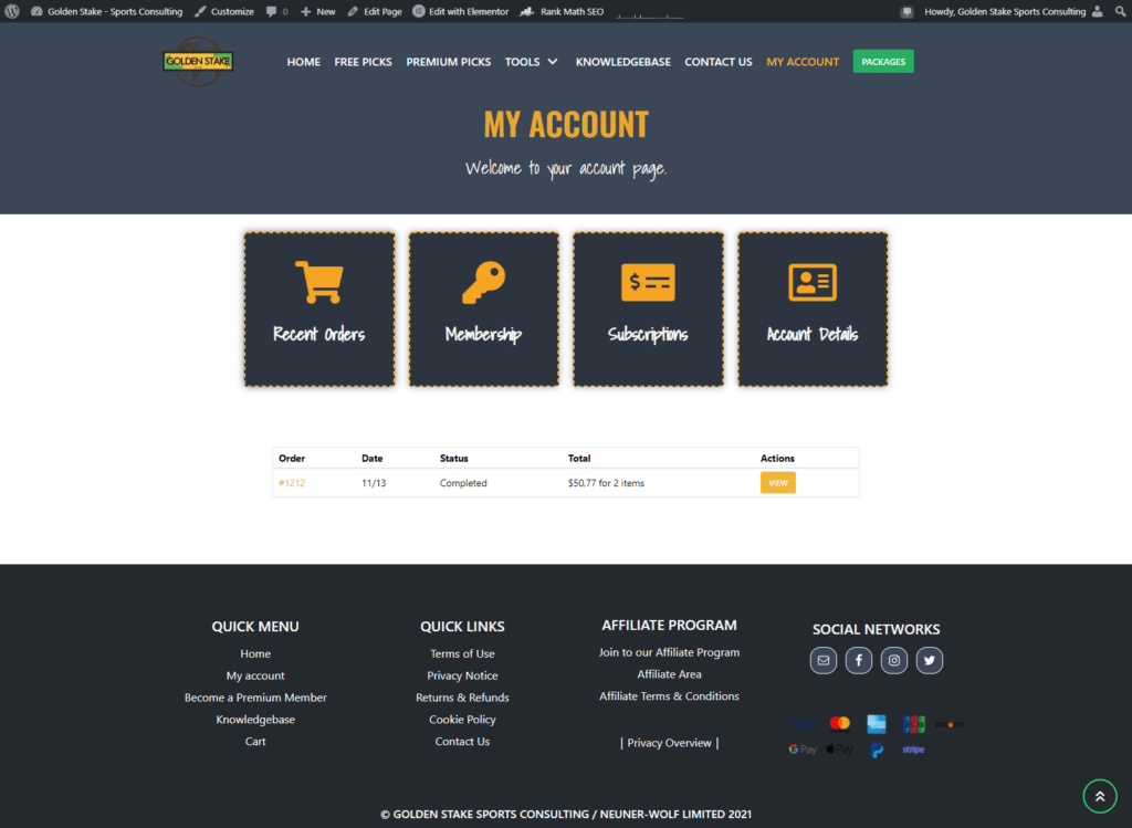 My Account
