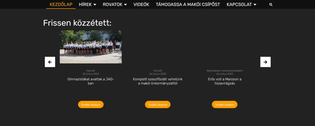 1 Main News Slider