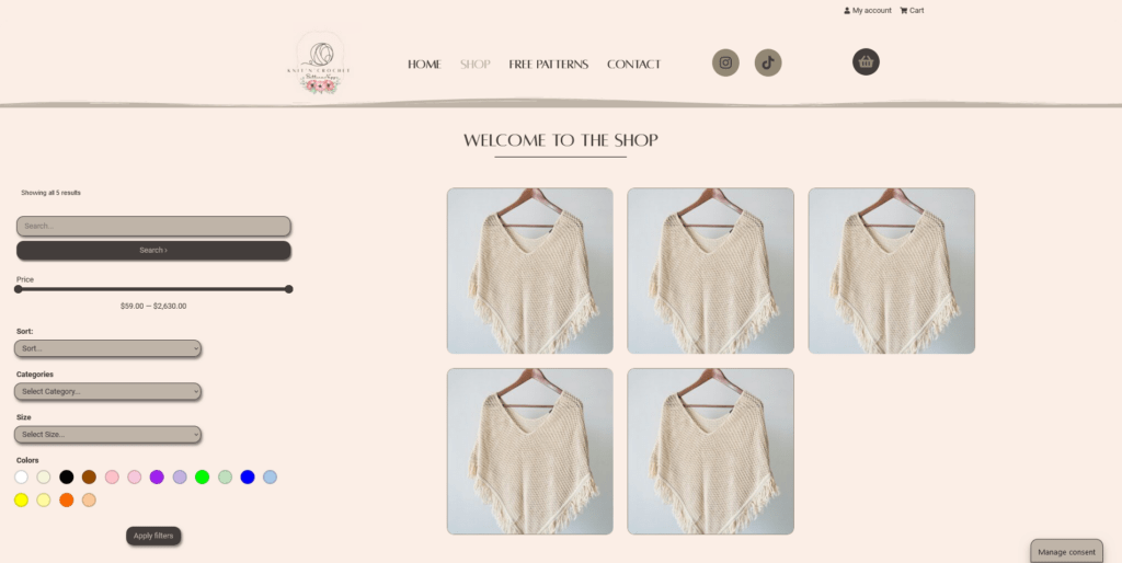 3 Shop Page