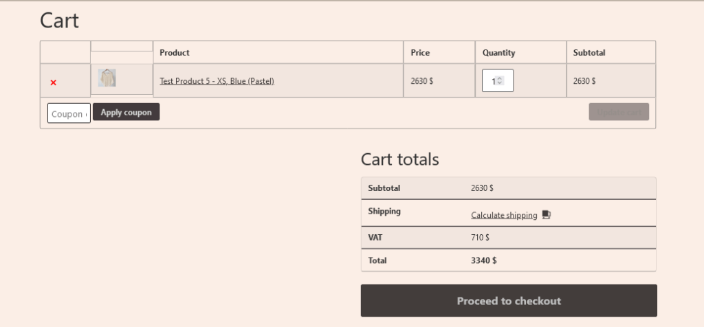 5 Cart Page